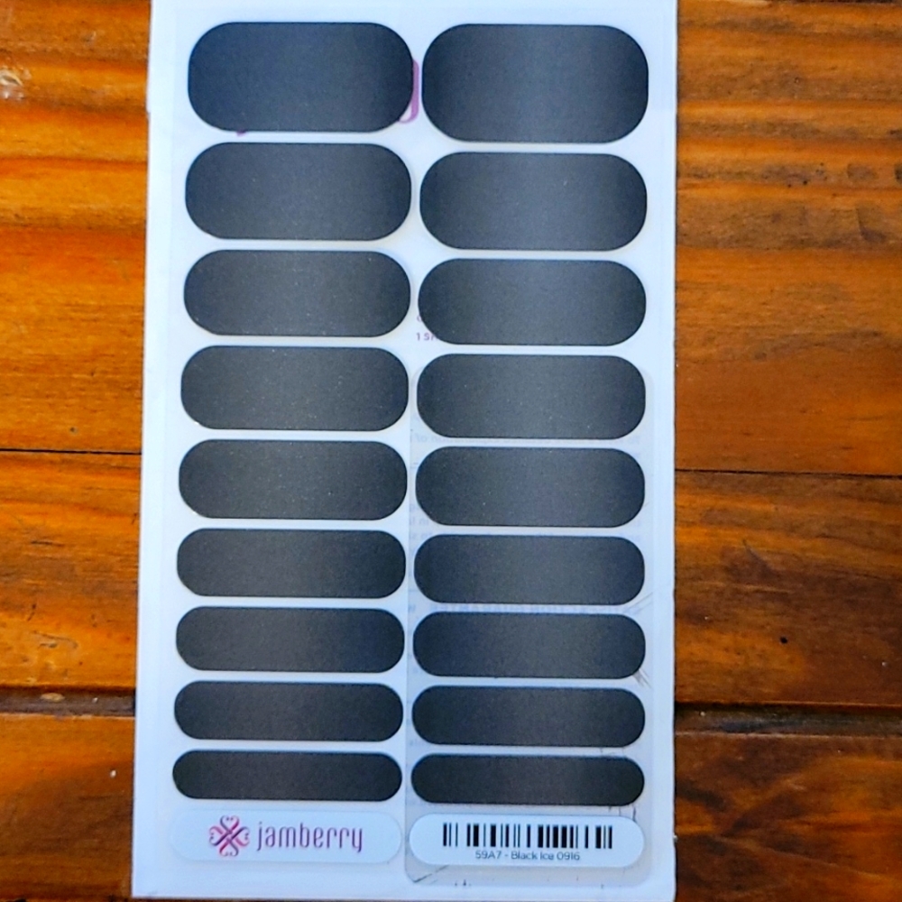 Jamberry "Black Ice" Nail Wraps- Full Sheet